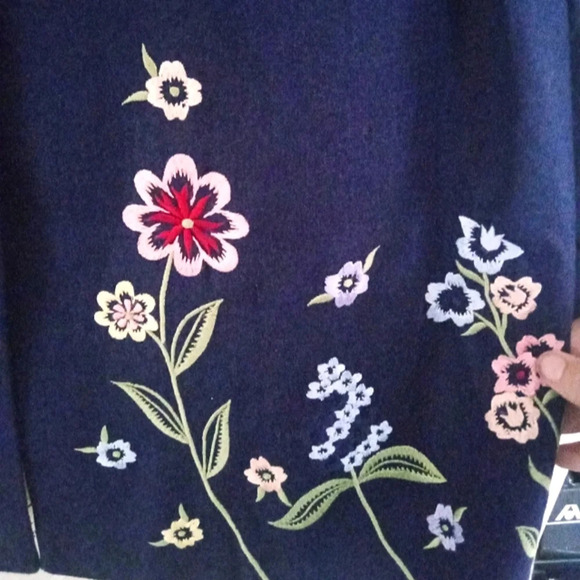 Diane Von Furstenberg Silk Blend Floral Embroidered Front Jacket Size 1X - Picture 4 of 4